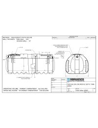 1000 Gallon Low Profile Septic Tank 127