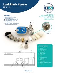 HM Digital LBS-10 LeakBlock Sensor, 6 GPM max, 3/8