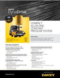 DynaDrive DD90-NPT Constant Pressure System with Max Flow Up To 36 gpm Manual