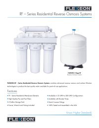 Axeon 5-Stage Reverse Osmosis System 150gpd w/ Booster Pump Manual