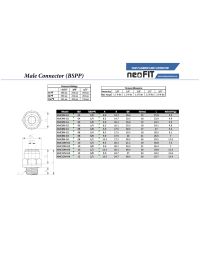 NeoFit - Acetal Black Male Connector- 10mm tube OD x 1/4