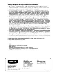 Davey BT14-30 Booster System with Torrium2 - +30 psi 14 gpm Manual