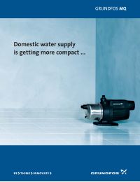 Grundfos MQ3-35 (115V) 3/4 HP Pressure Booster Pump - 96860172 Manual