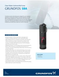 Grundfos Submersible SBA3-45-AW 92713162 Manual