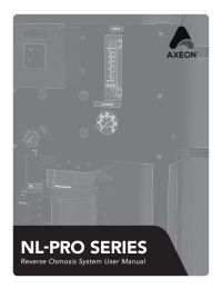 AXEON NL-PRO 2000 Commercial RO System 110v/220v 60Hz 1PH Manual