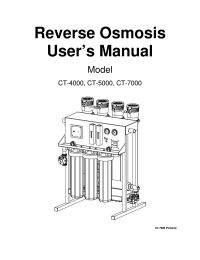 AXEON CT-5000 Commercial Reverse Osmosis System 5000 gpd Manual