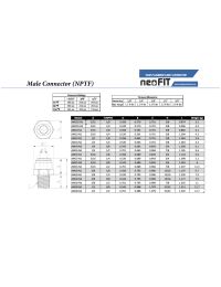 NeoFit - Acetal Gray Male Connector- 1/2