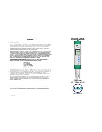 ORP-200 Waterproof ORP Meter Manual