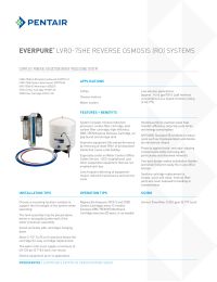 Everpure EV9975-00 LVRO-75HE Reverse Osmosis Water Filter System Manual