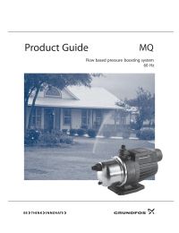 Grundfos MQ3-35 (230V) 3/4 HP Pressure Booster Pump Manual