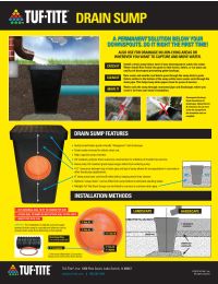 2-Hole Drain Sump(Series B1) Manual