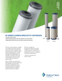 Pentek 155548-43 EP-BB Carbon Block 5 mic Filter Manual