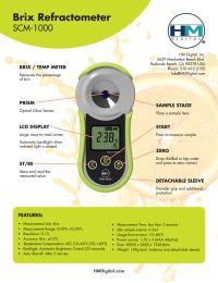 HM Digital SCM-1000 Sugar Refractometer Manual
