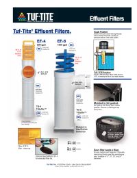 TUF-TITE Effluent Filter EF-6 Combo Filter & Housing Manual