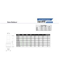 NeoFit - Acetal Black Stem Reducer 8mm tube x 10mm stem Manual