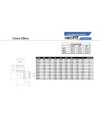 NeoFit - Acetal Gray Union Elbow 8mm (5/16