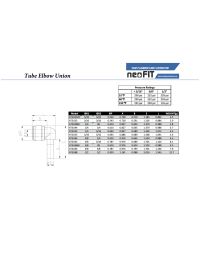 NeoFit - Acetal Natural White Stem Elbow- 3/16
