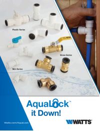Watts AquaLock/SeaTech - SC25203B Supercoil Hose 25' Blue with Speed-Tap Hose Adaptor Manual