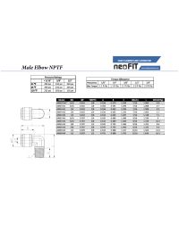 NeoFit - Acetal Gray Male Elbow- 4mm (5/32
