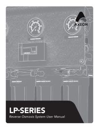 AXEON LP-500 Commercial RO System  500 GPD Filter 60 Hz 1 PH Manual