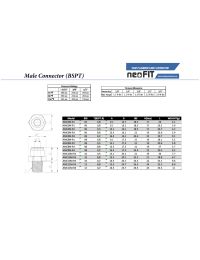 NeoFit - Acetal Black Male Connector- 4mm tube OD x 1/8