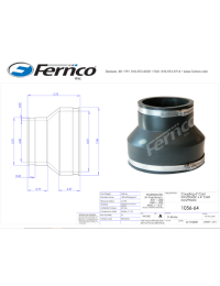 Flexible Coupling by Fernco 6x4