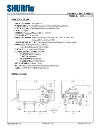 SHURflo 2088-443-144 Delivery Pump 3.5 GPM 45 PSI 12VDC 1/2 MPT Manual